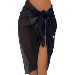 Sarong beach swim coverup